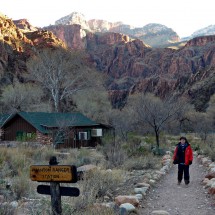 Marion close to Phantom Ranch on the bottom of Grand Canyon
